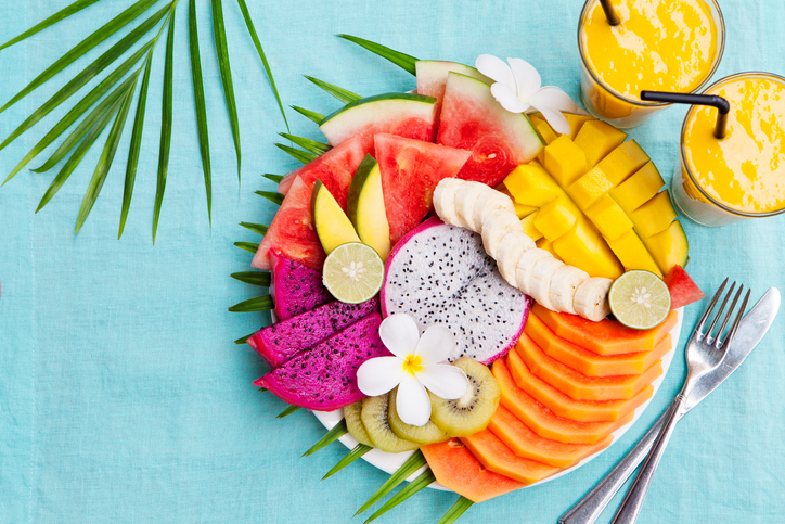 ensalada de pitahaya y fruta